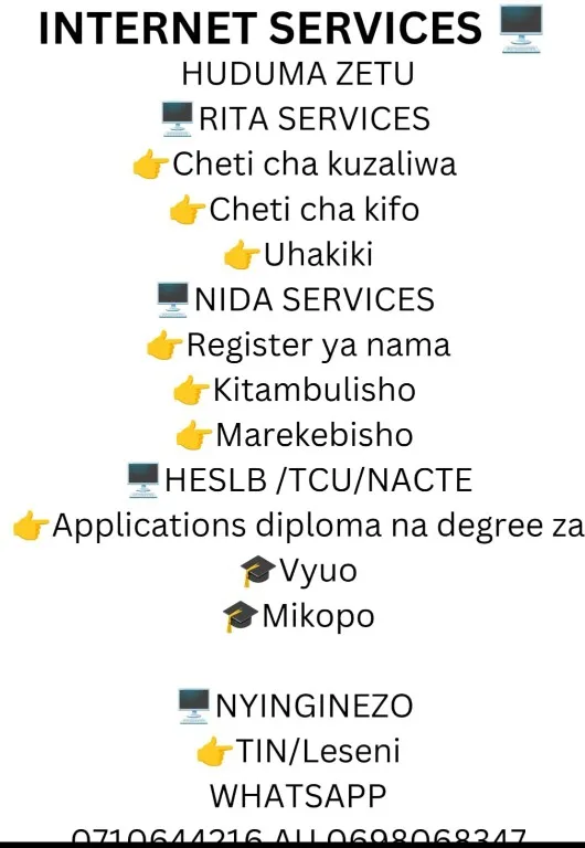 NIDA, VYETI, LESENI