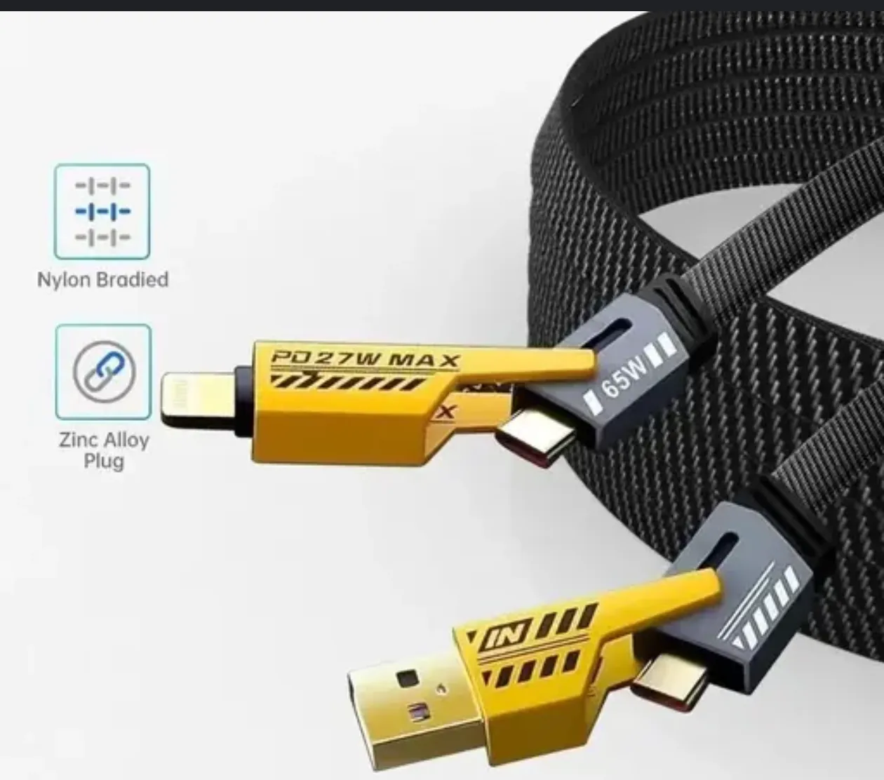 4 in 1 Fast charging USB cable